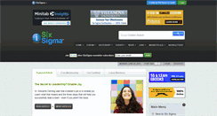 Desktop Screenshot of isixsigma.com