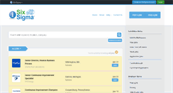 Desktop Screenshot of jobs.isixsigma.com