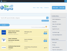 Tablet Screenshot of jobs.isixsigma.com